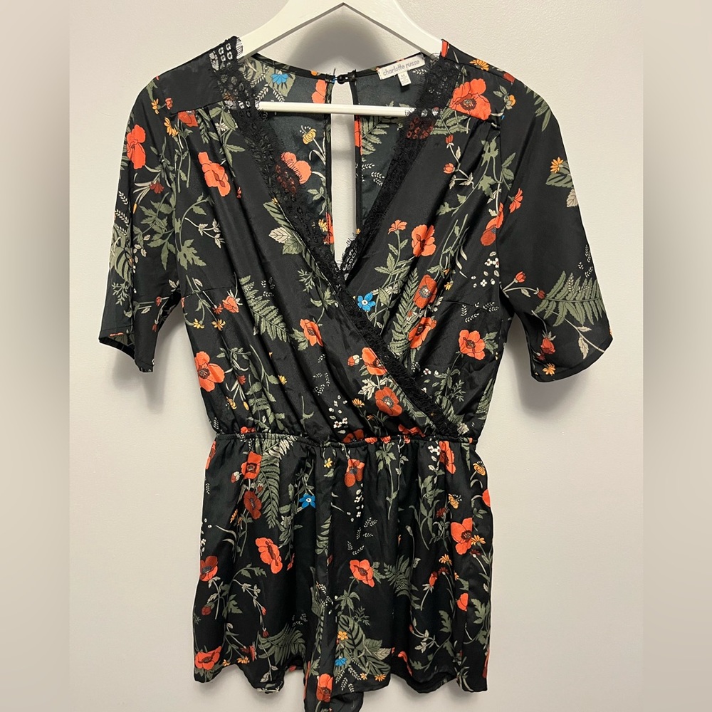 Charlotte russe romper. Medium. Lace detail